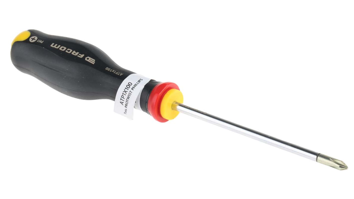 Facom Phillips  Screwdriver, PH1 Tip, 100 mm Blade, 209 mm Overall