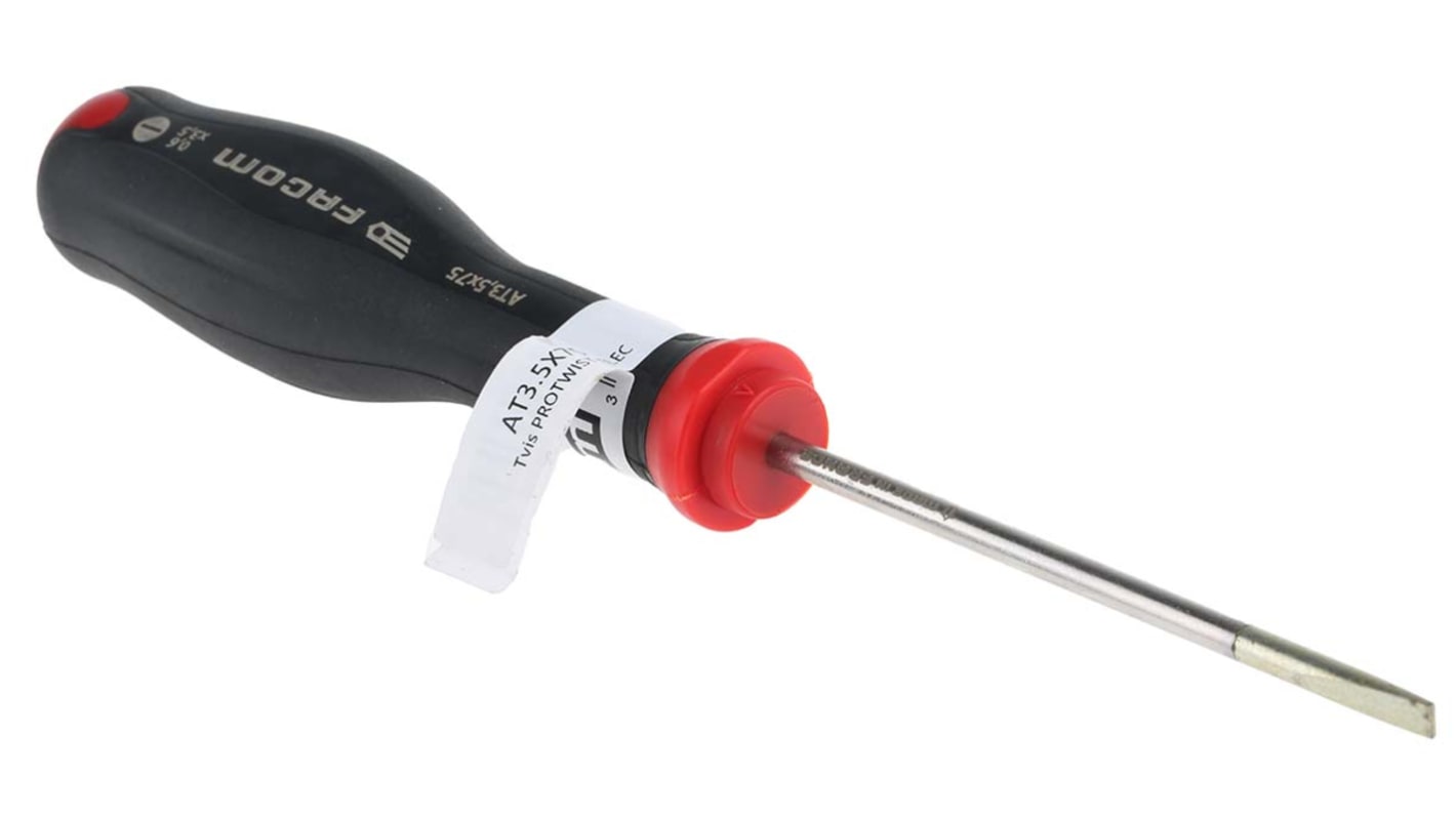 Facom Slotted  Screwdriver, 3.5 x 0.6 mm Tip, 75 mm Blade, 178 mm Overall