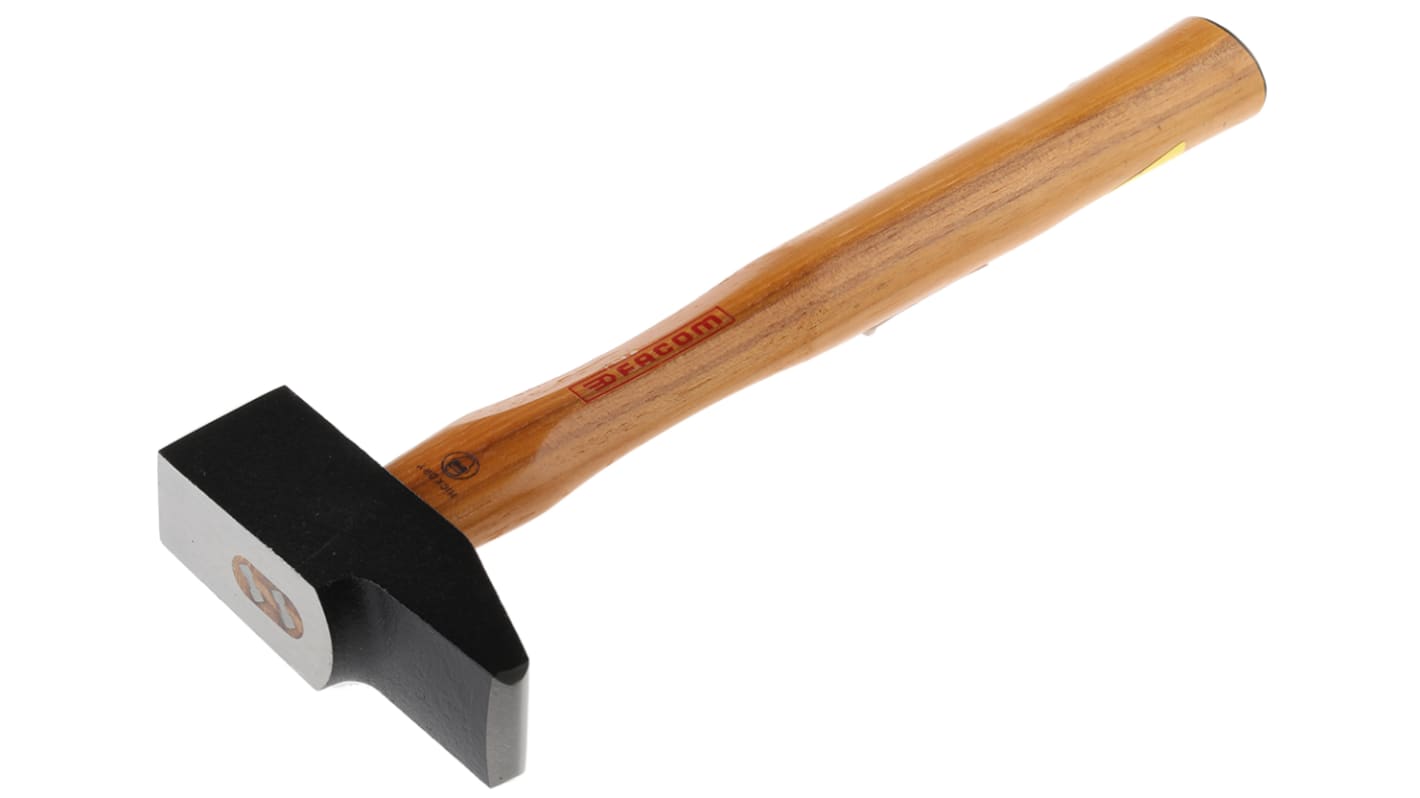 Facom Steel Engineer's Hammer with Hickory Wood Handle, 725g