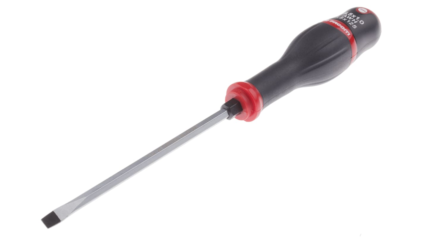 Facom Slotted  Screwdriver, 5.5 x 1 mm Tip, 125 mm Blade, 234 mm Overall