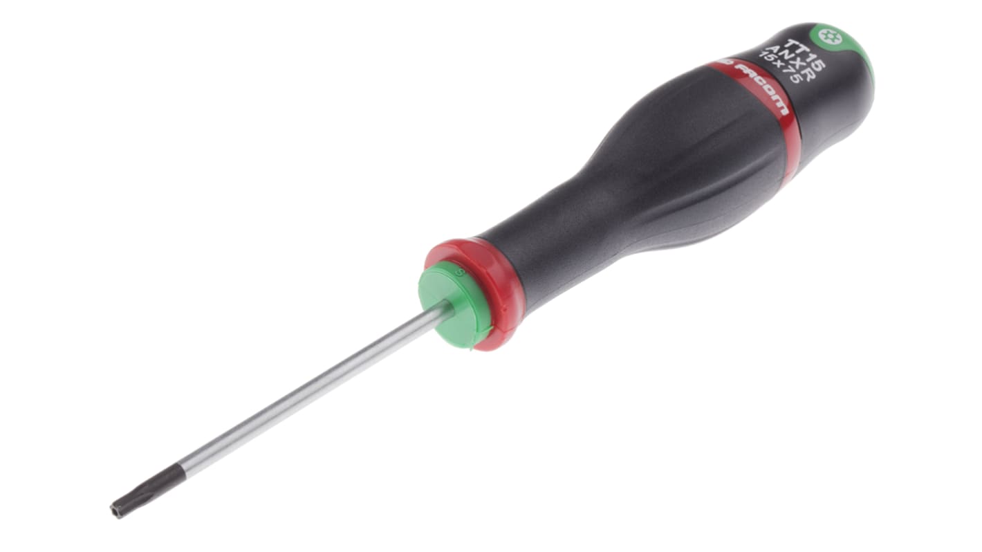 Facom Torx  Screwdriver, T15 Tip, 75 mm Blade, 185 mm Overall
