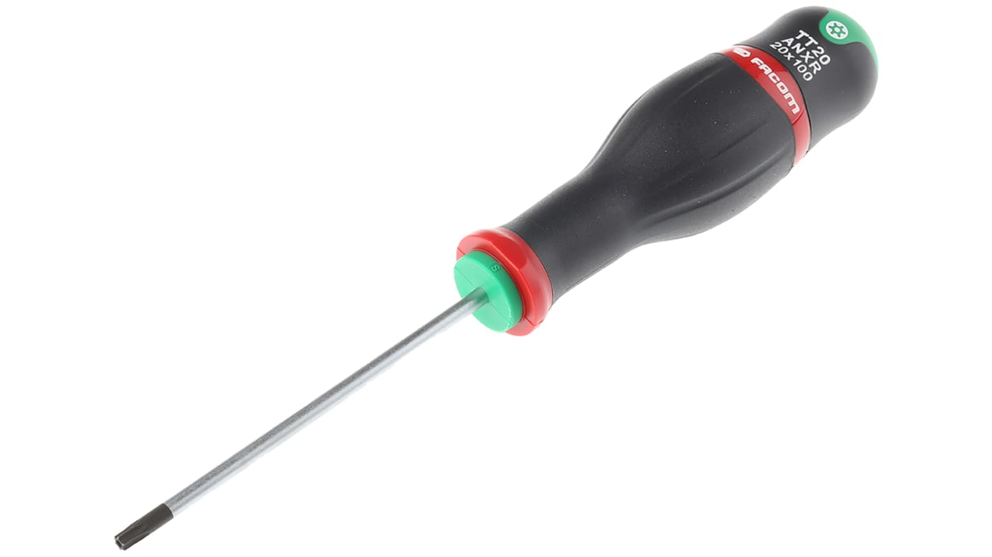 Facom Torx  Screwdriver, T20 Tip, 100 mm Blade, 220 mm Overall