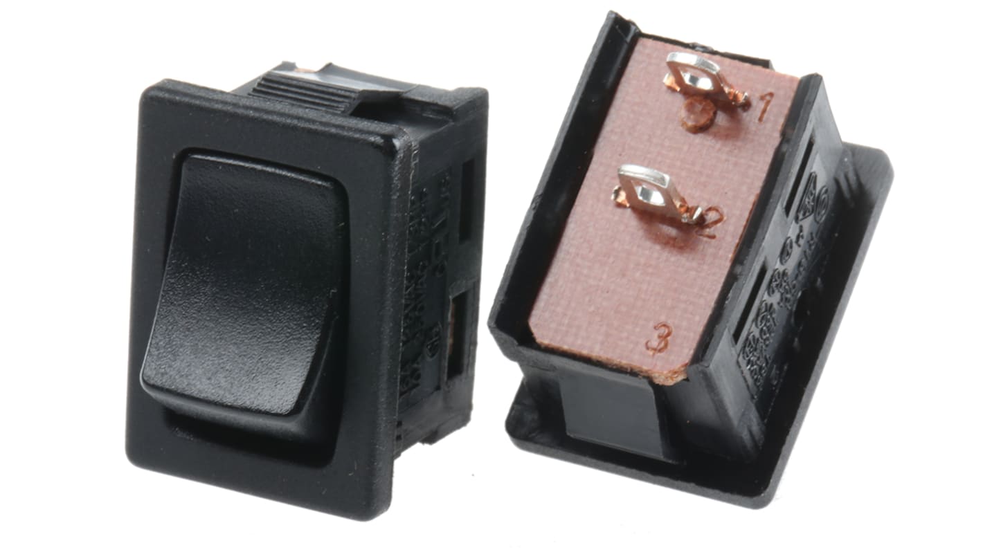 RS PRO SPST, Latching Rocker Switch Panel Mount