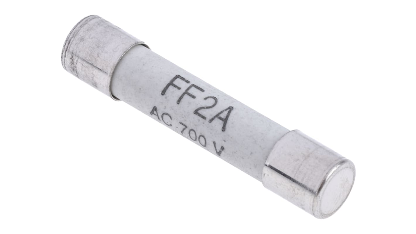 RS PRO 2A FF Ceramic Cartridge Fuse, 6.3 x 32mm