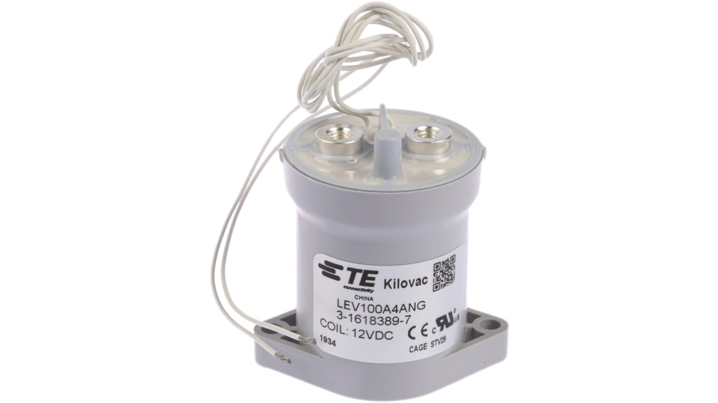 Stycznik 12 V DC TE Connectivity styki: 1 1NO Śruba LEV100A4ANG 3-1618389-7