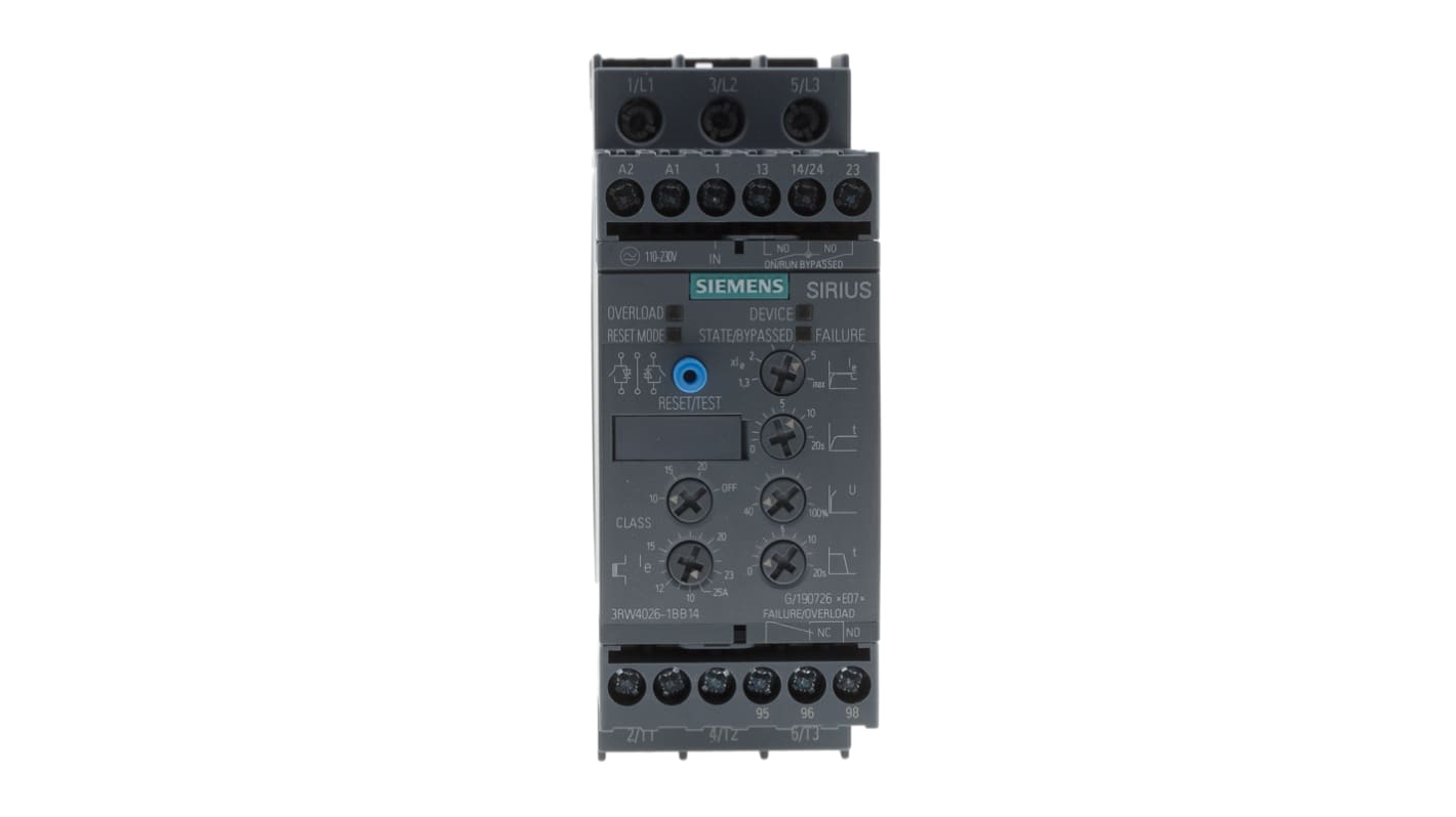 Siemens Soft Starter, Soft Start, 11 kW, 480 V ac, 3 Phase, IP20