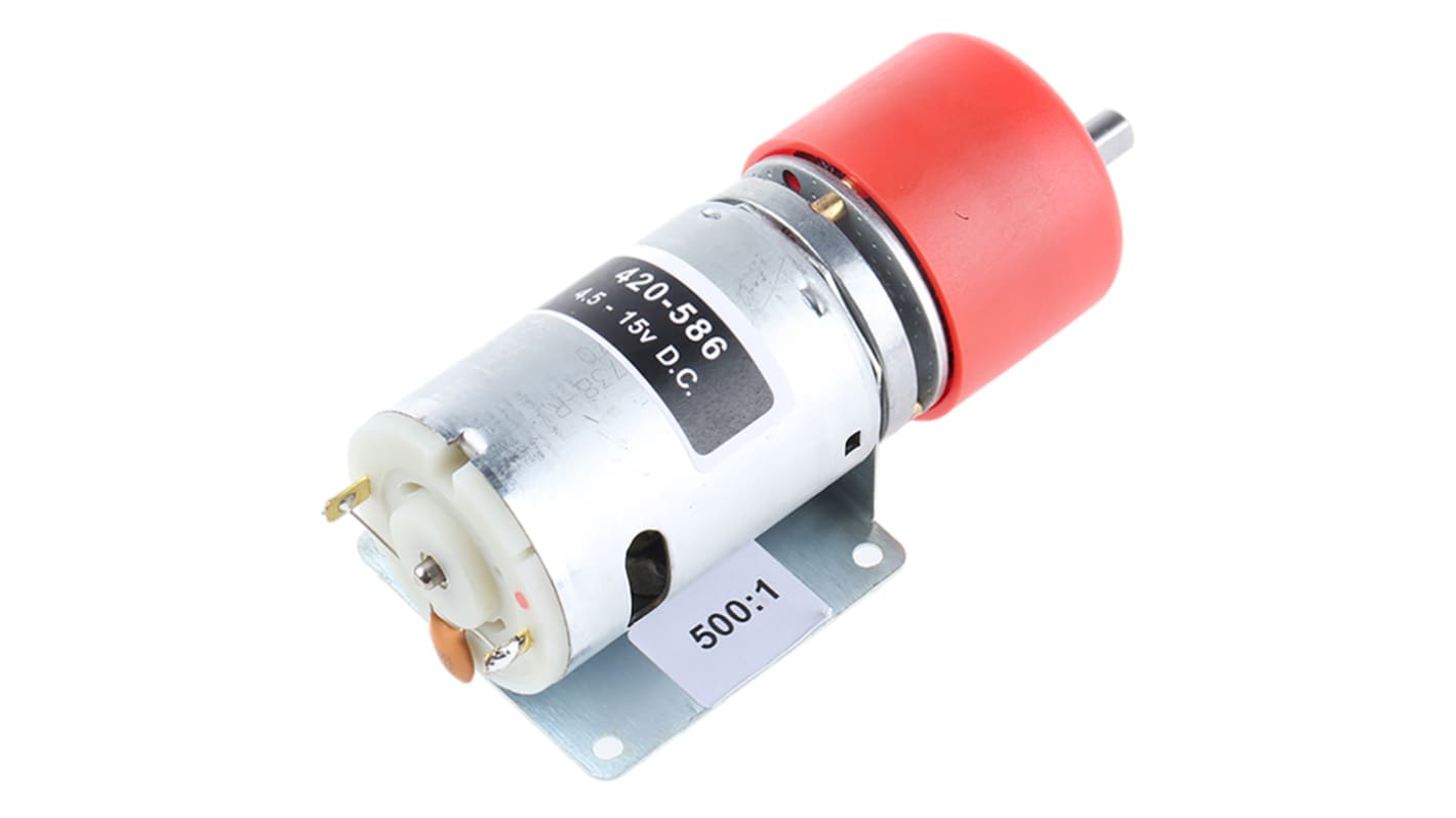 RS PRO Bürsten-Getriebemotor bis 59 Ncm, 12 V dc / 19,8 W, , Wellen-Ø 6mm, 37mm x 78mm