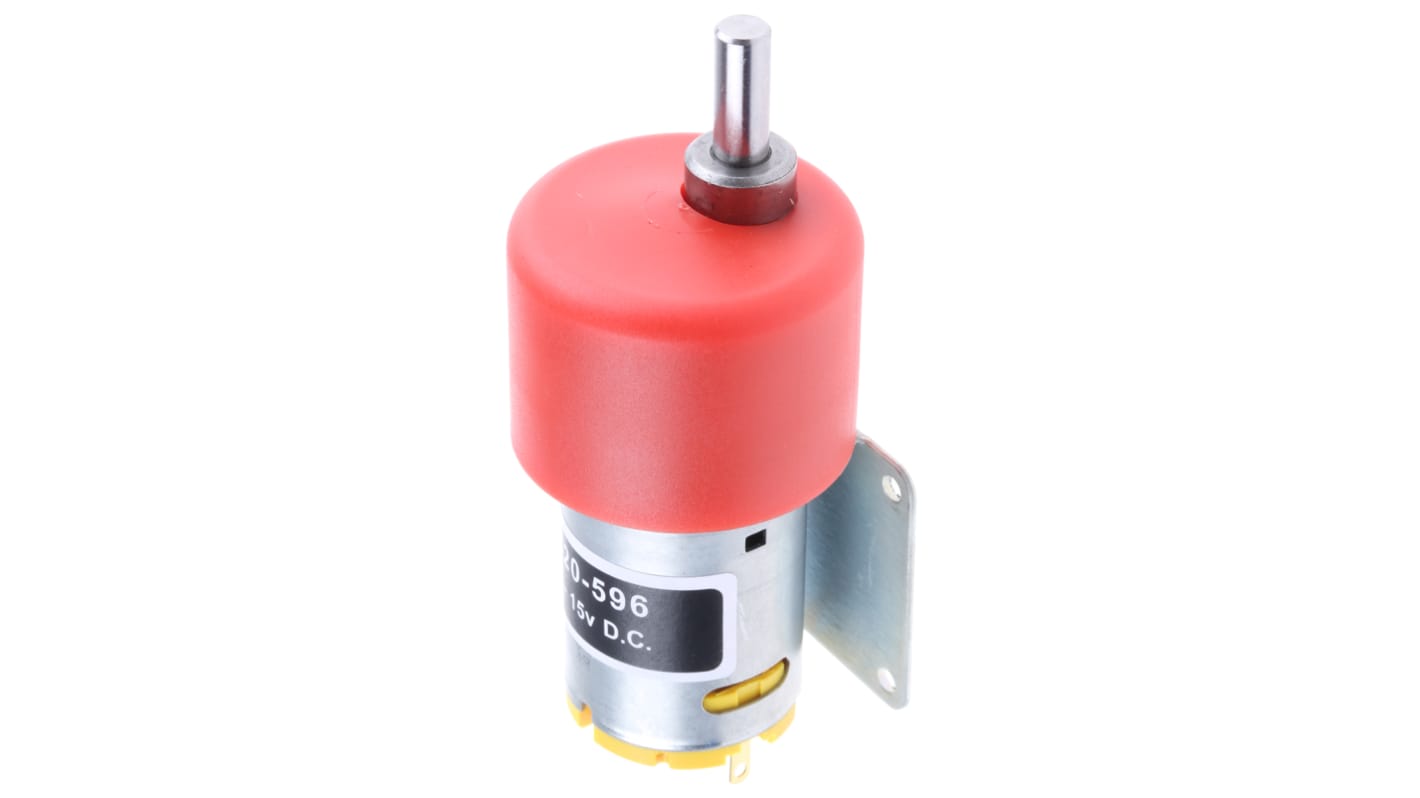 RS PRO Bürsten-Getriebemotor bis 59 Ncm, 12 V dc / 7,98 W, , Wellen-Ø 6mm, 37mm x 65mm