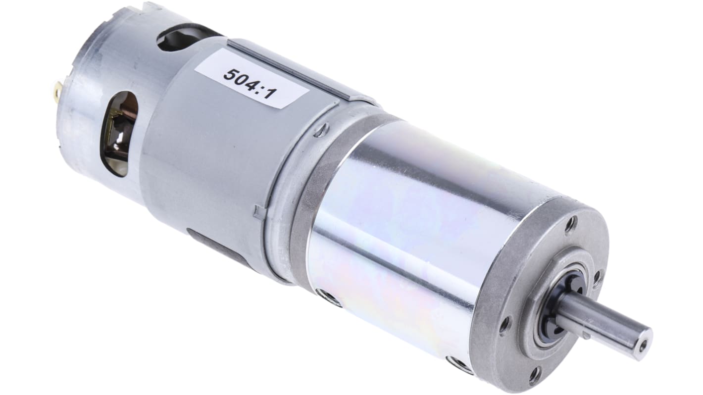 RS PRO Brushed Geared DC Geared Motor, 41.3 W, 12 V dc, 2.9 Nm, 11 rpm, 8mm Shaft Diameter