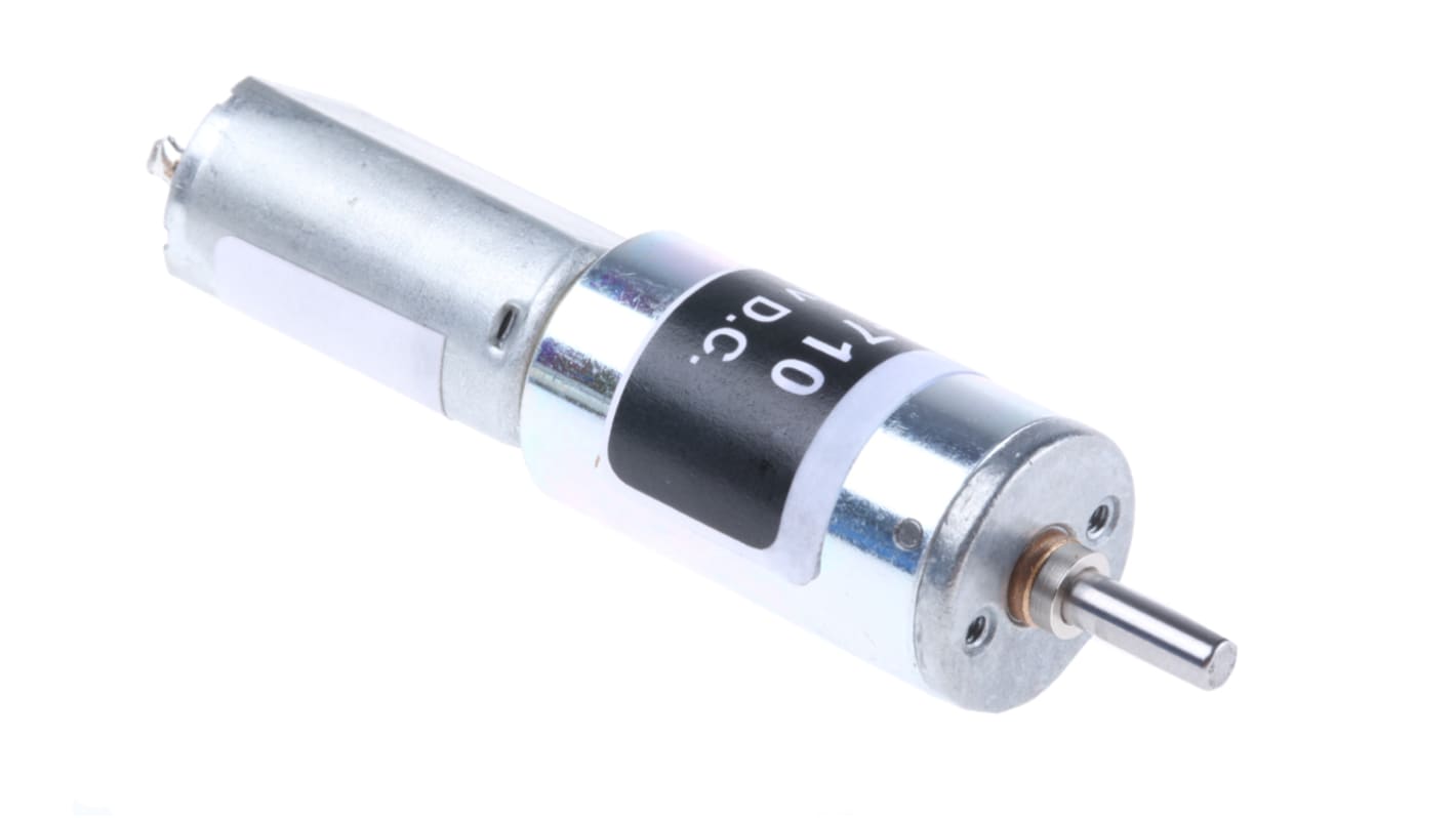 RS PRO Brushed Geared DC Geared Motor, 0.39 W, 12 V dc, 24 Ncm, 6 rpm, 3mm Shaft Diameter