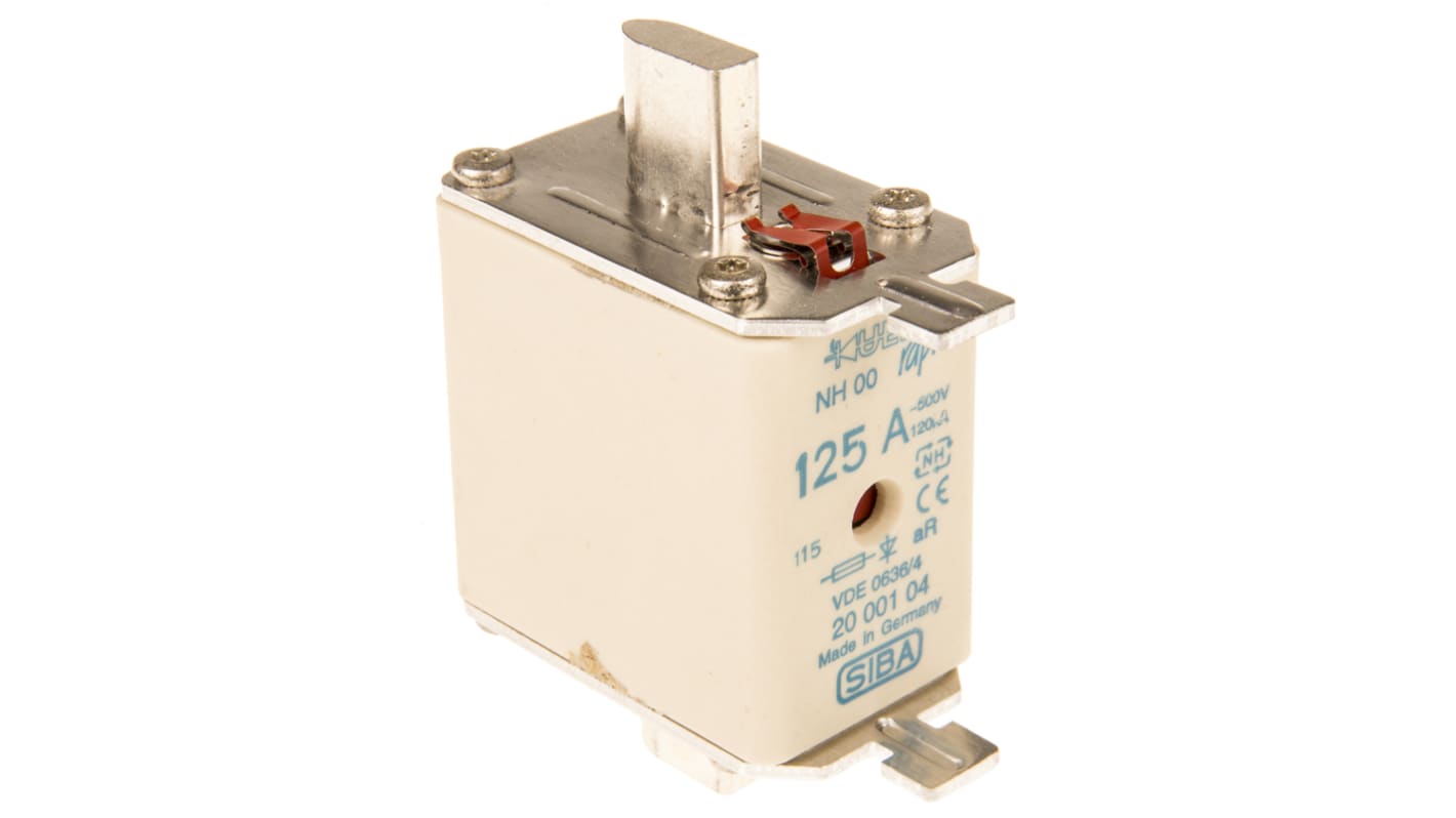 SIBA 125A NH Fuse, NH00, 500V ac