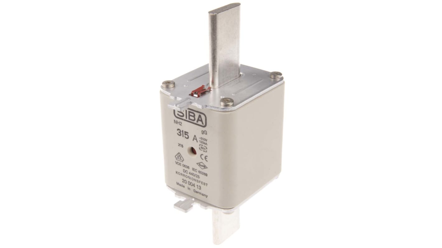 SIBA 315A Centred Tag Fuse, NH2, 500V ac