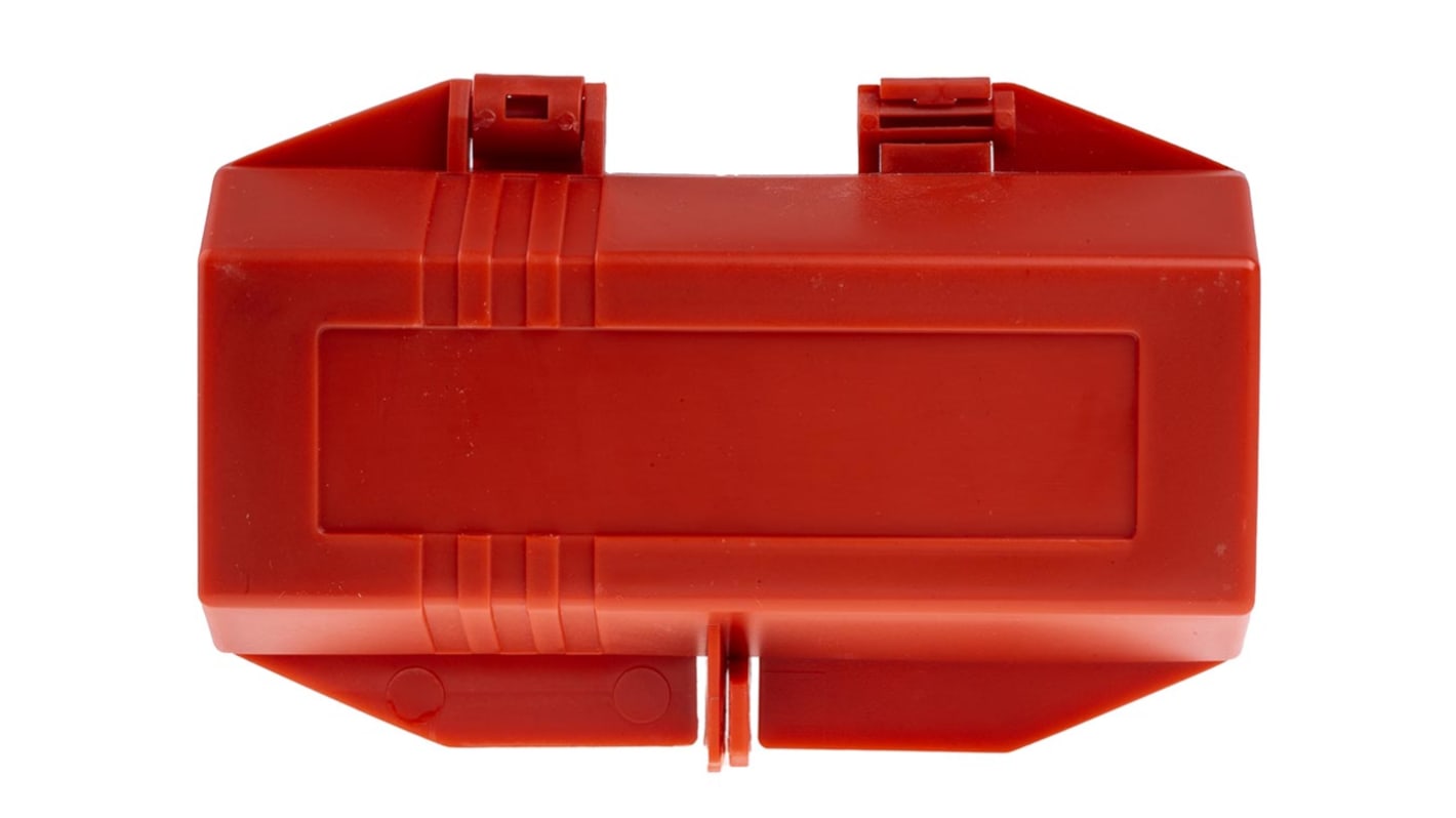 Brady Red 4-Lock PP Plug Lockout, 7mm Shackle