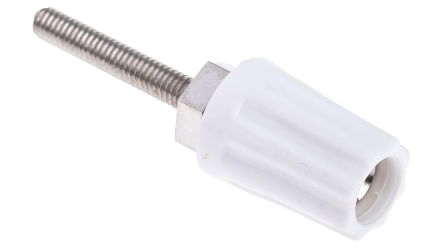 RS PRO 白色黄铜接线柱 , 50V 直流, 16A