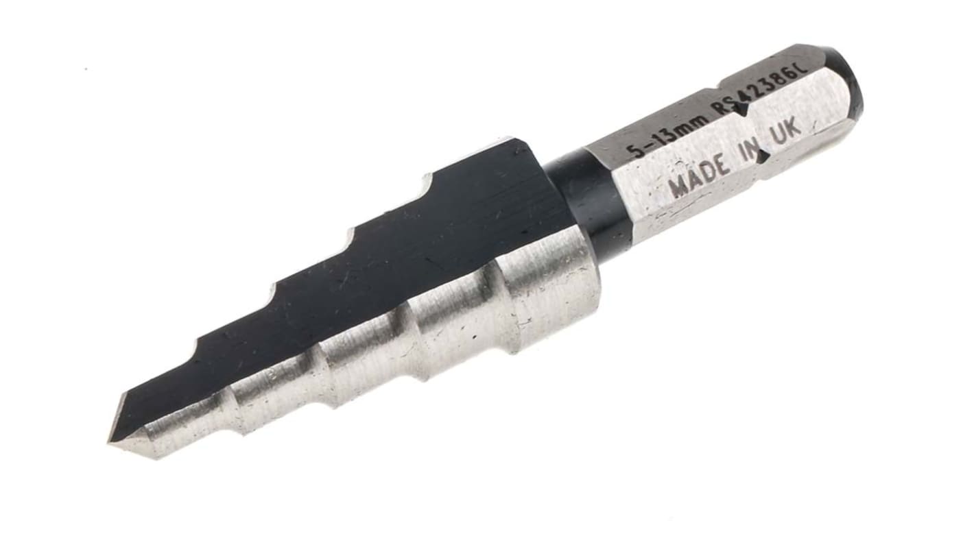 Wiertło Wiertło stopniowe od 5mm do 13mm RS PRO 5-stopniowe HSS