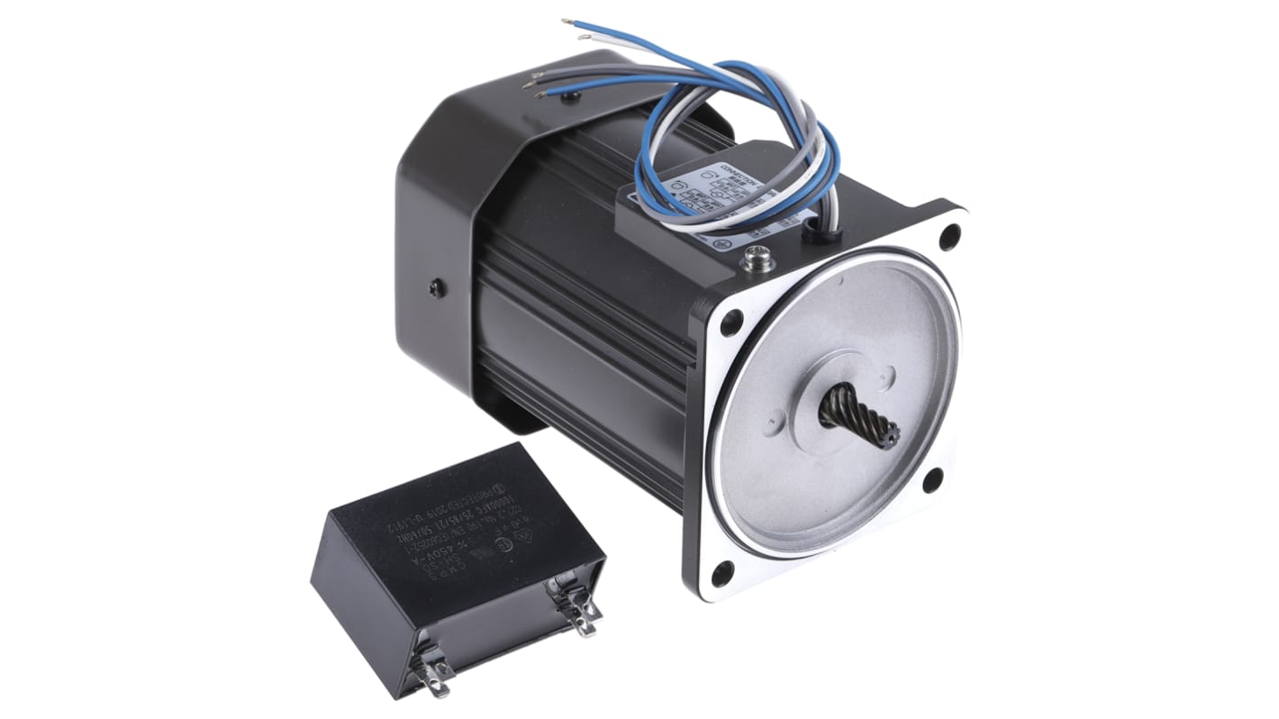 Panasonic M91 Reversible Induction AC Motor, 90 W, 1 Phase, 4 Pole, 230 V