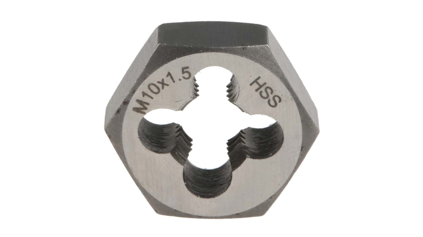 RS PRO 1.5mm Pitch M10 HSS piece Die Nut