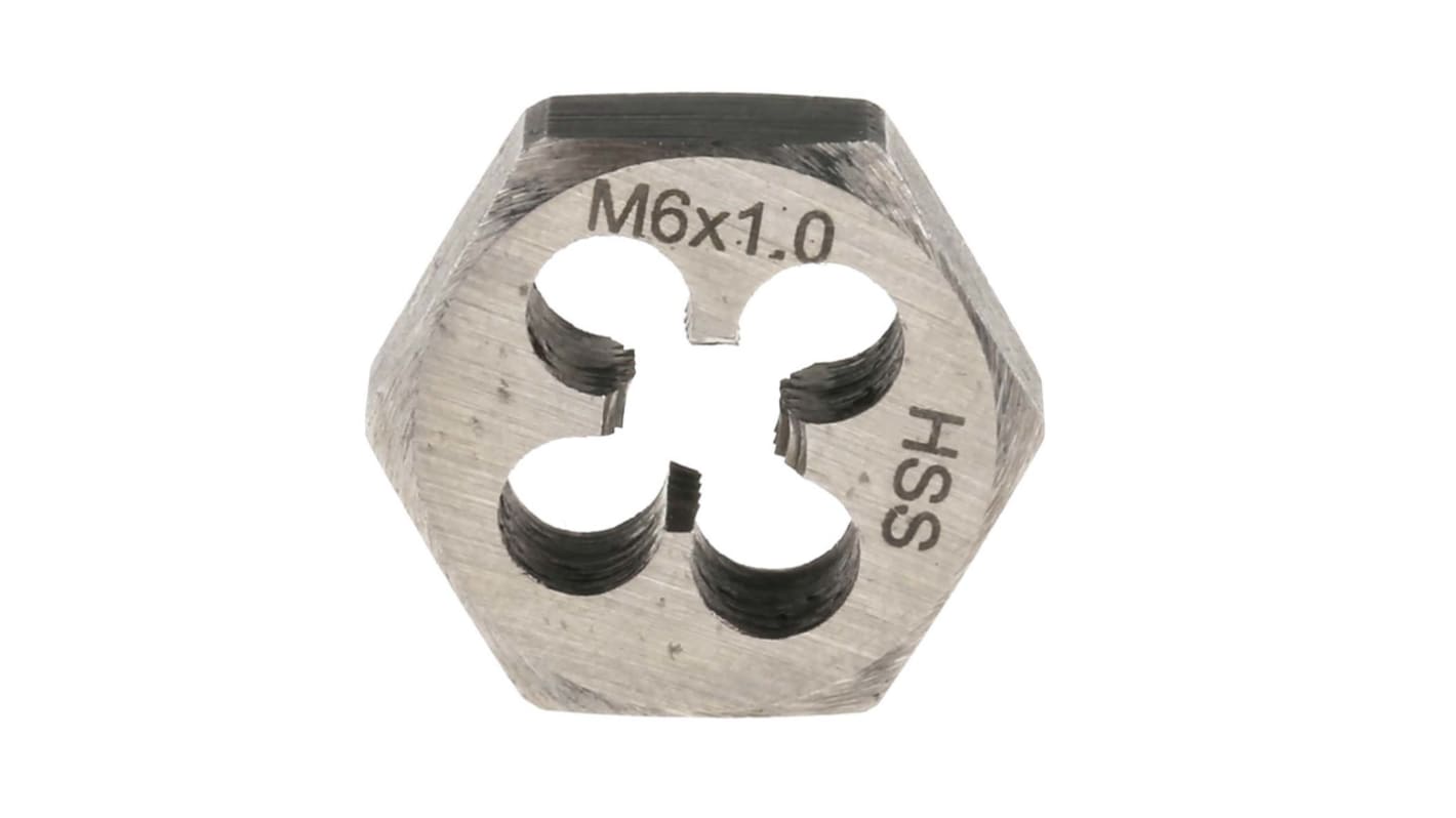 RS PRO 1.0mm Pitch M6 HSS piece Die Nut