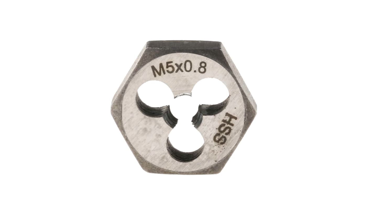 RS PRO 0.8mm Pitch M5 HSS piece Die Nut