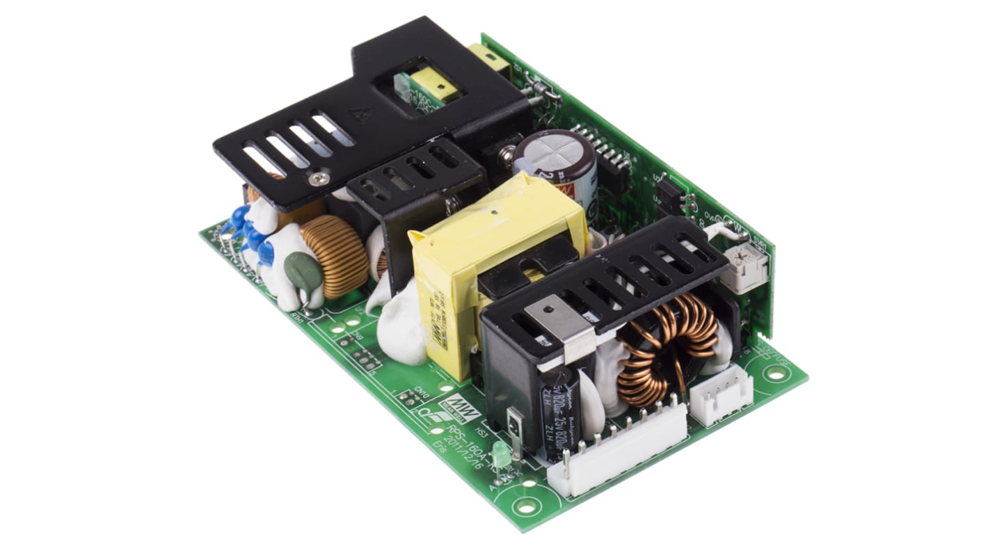 Alimentatore switching MEAN WELL RPS-160-15, 112.5W, ingresso 127 → 370 V dc, 90 → 264 V ac, uscita 15V