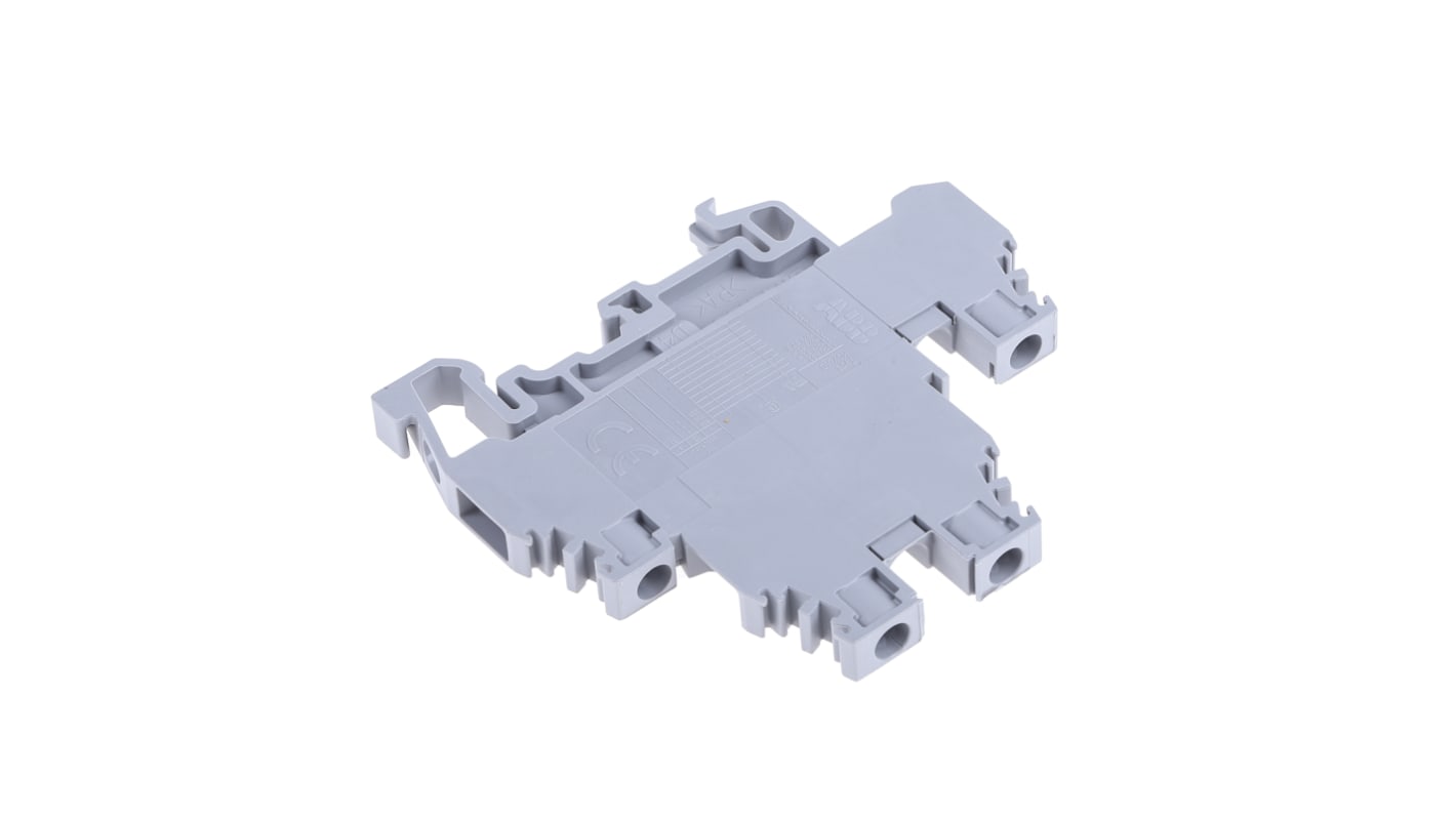 Entrelec 1SNA115271R2200 SNA Series Grey, 4mm², Double-Level, Screw Termination