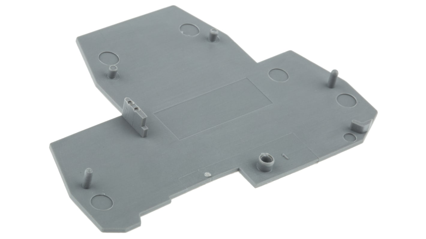 Entrelec FEM Series End Cover for Use with DIN Rail Terminal Blocks