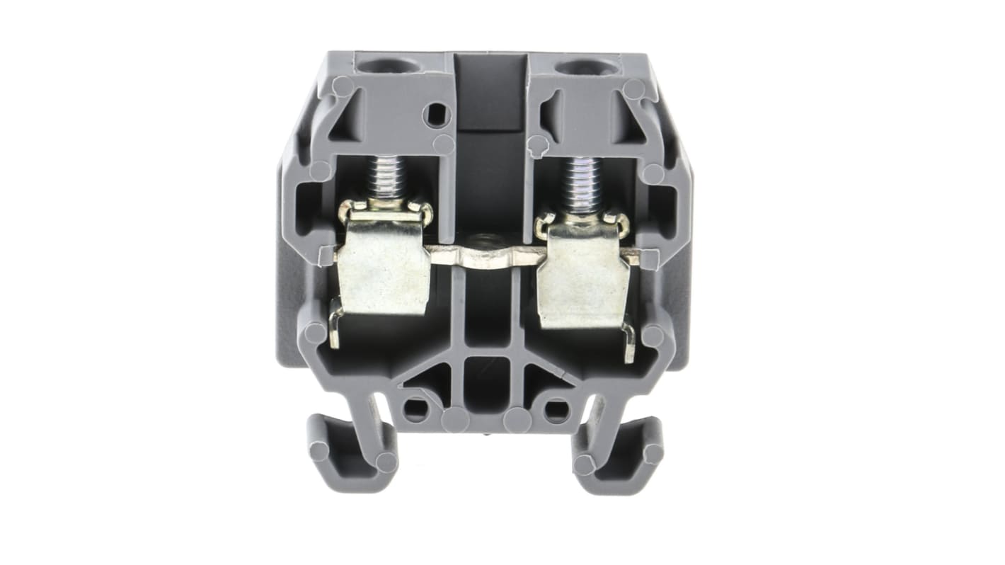 Entrelec 1SNA110491R1700 SNA Series Grey, 4mm², Single-Level, Screw Termination