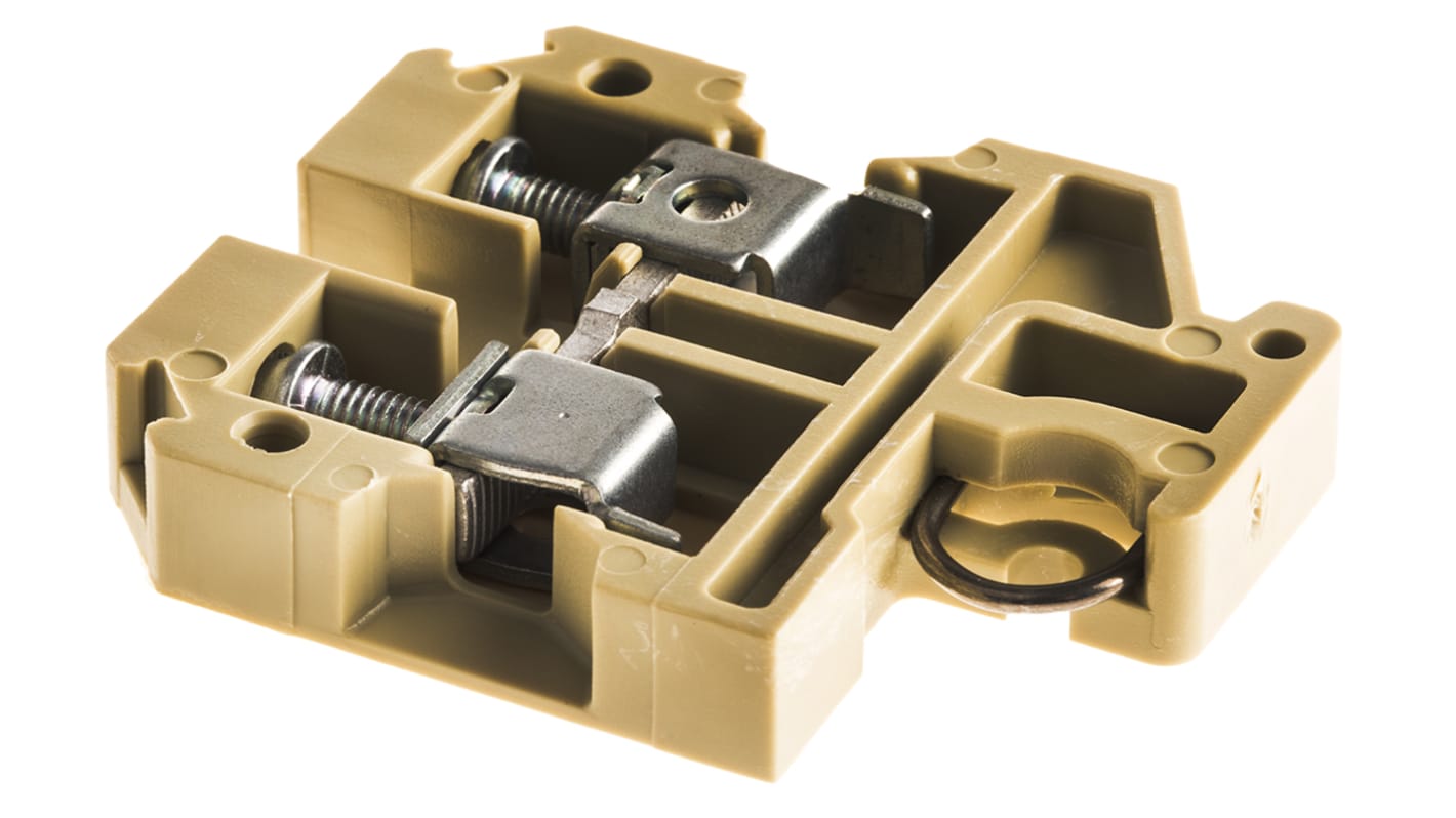 Weidmuller 0193260000 SAK Series Brown, 6mm², Single-Level, Screw Termination, ATEX, IECE