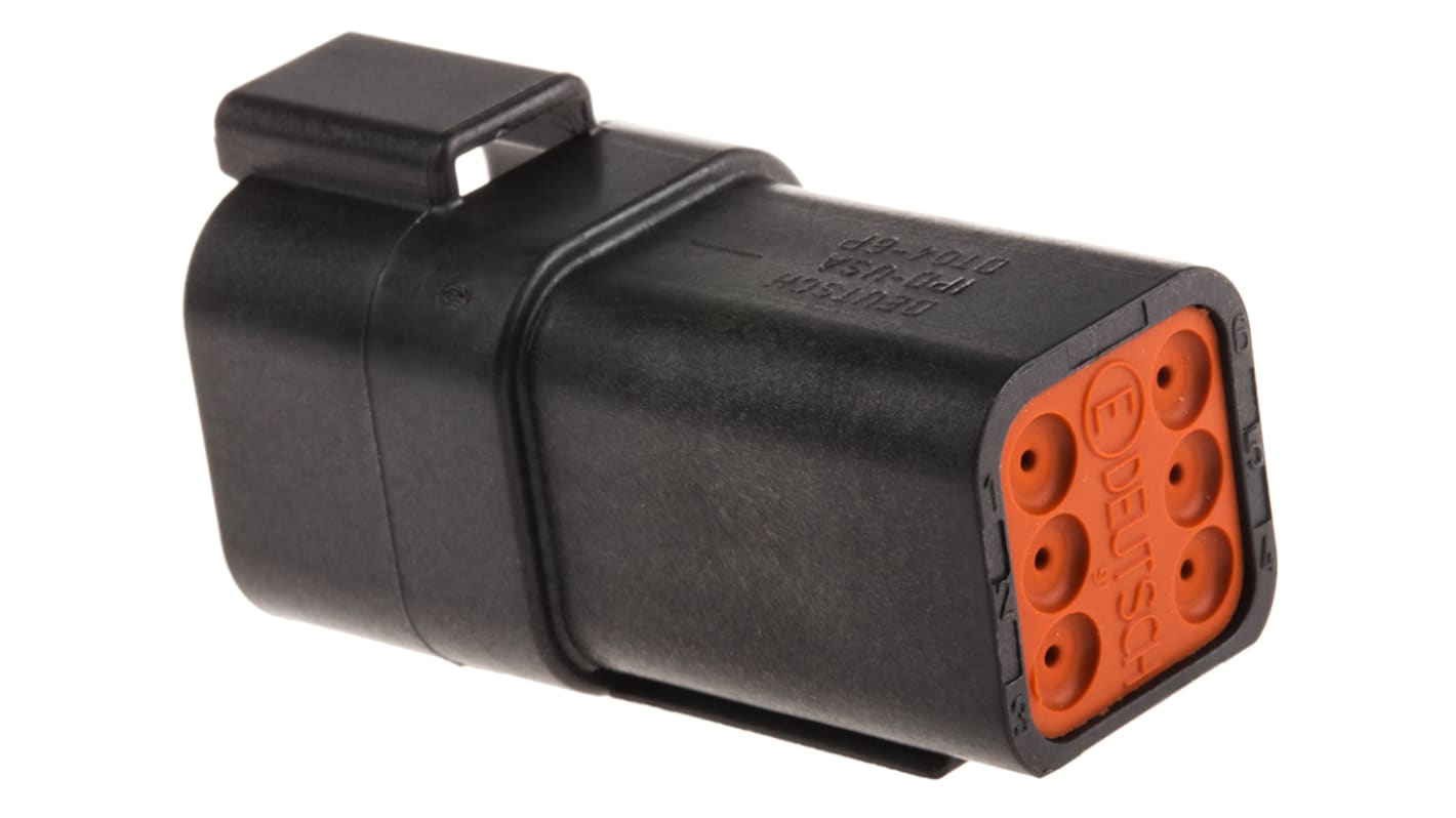Connettore automotive Deutsch, Femmina, 13A, 6 vie