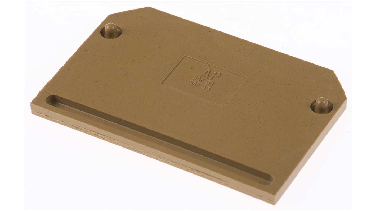 Weidmuller SAK Series End Cover for Use with DIN Rail Terminal Blocks, ATEX