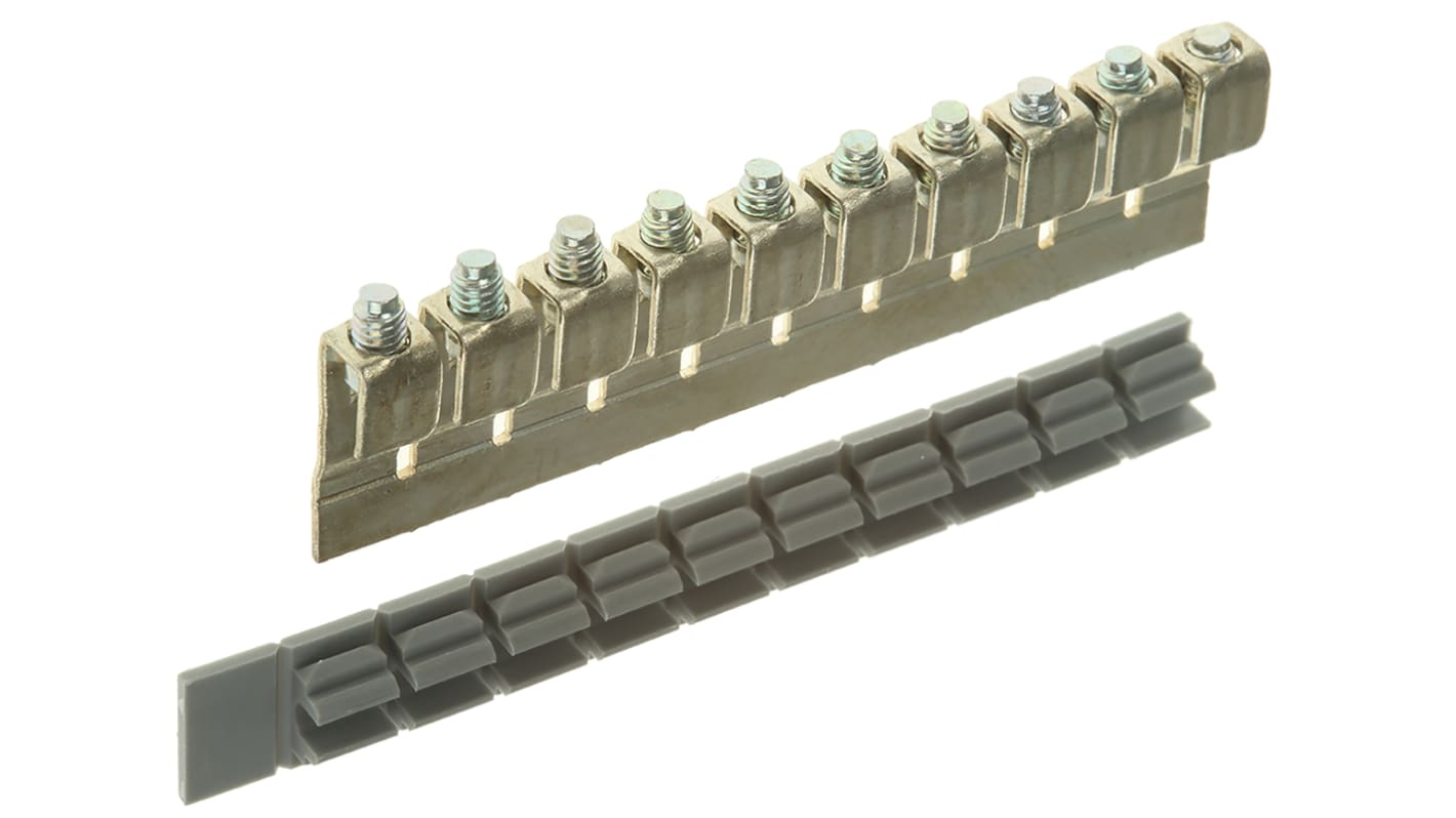 Entrelec BJA Series Jumper Bar for Use with DIN Rail Terminal Blocks