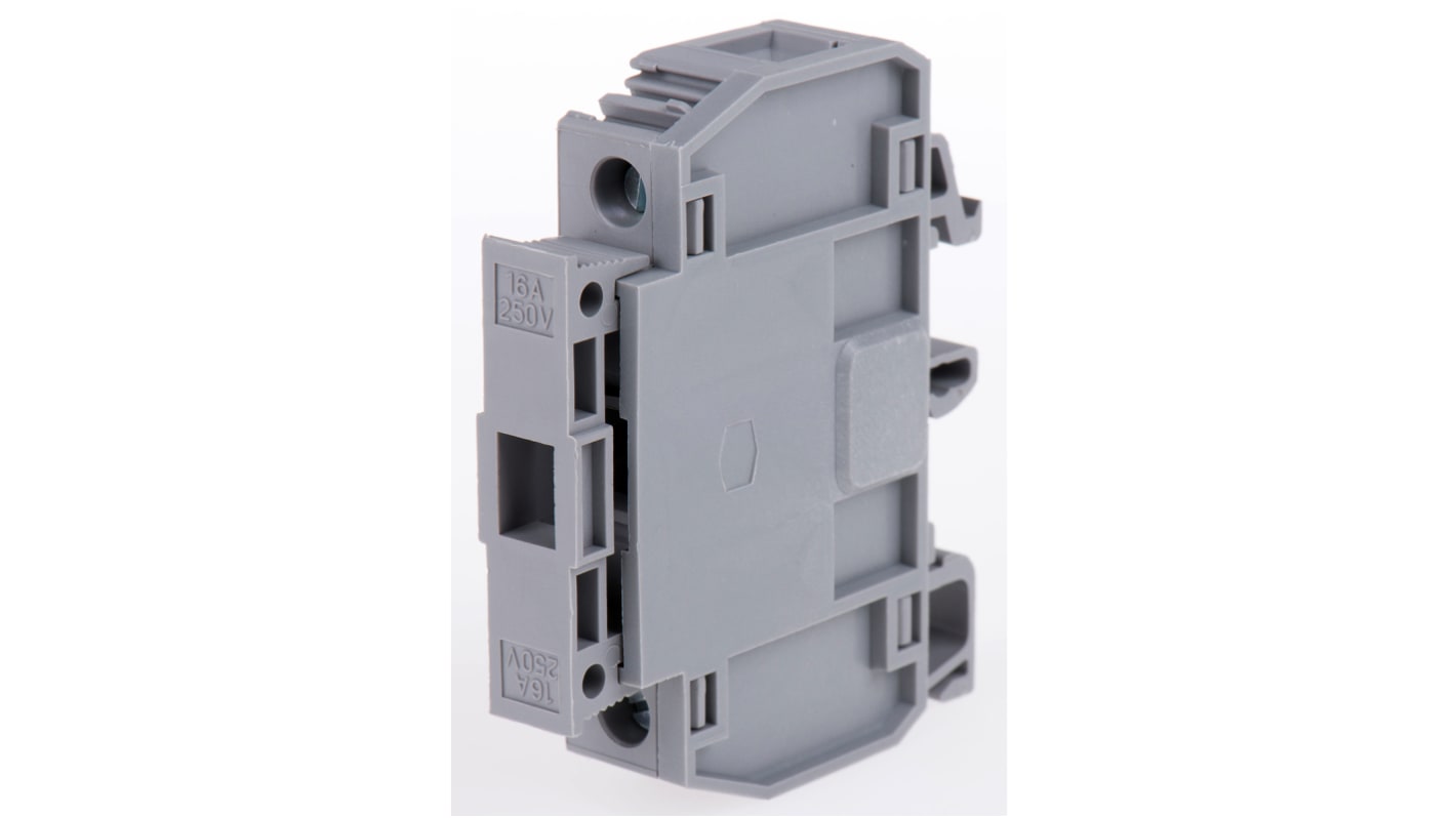 Entrelec 1SNA115377R2400 M Series Grey, 10mm², Screw Termination, Fused