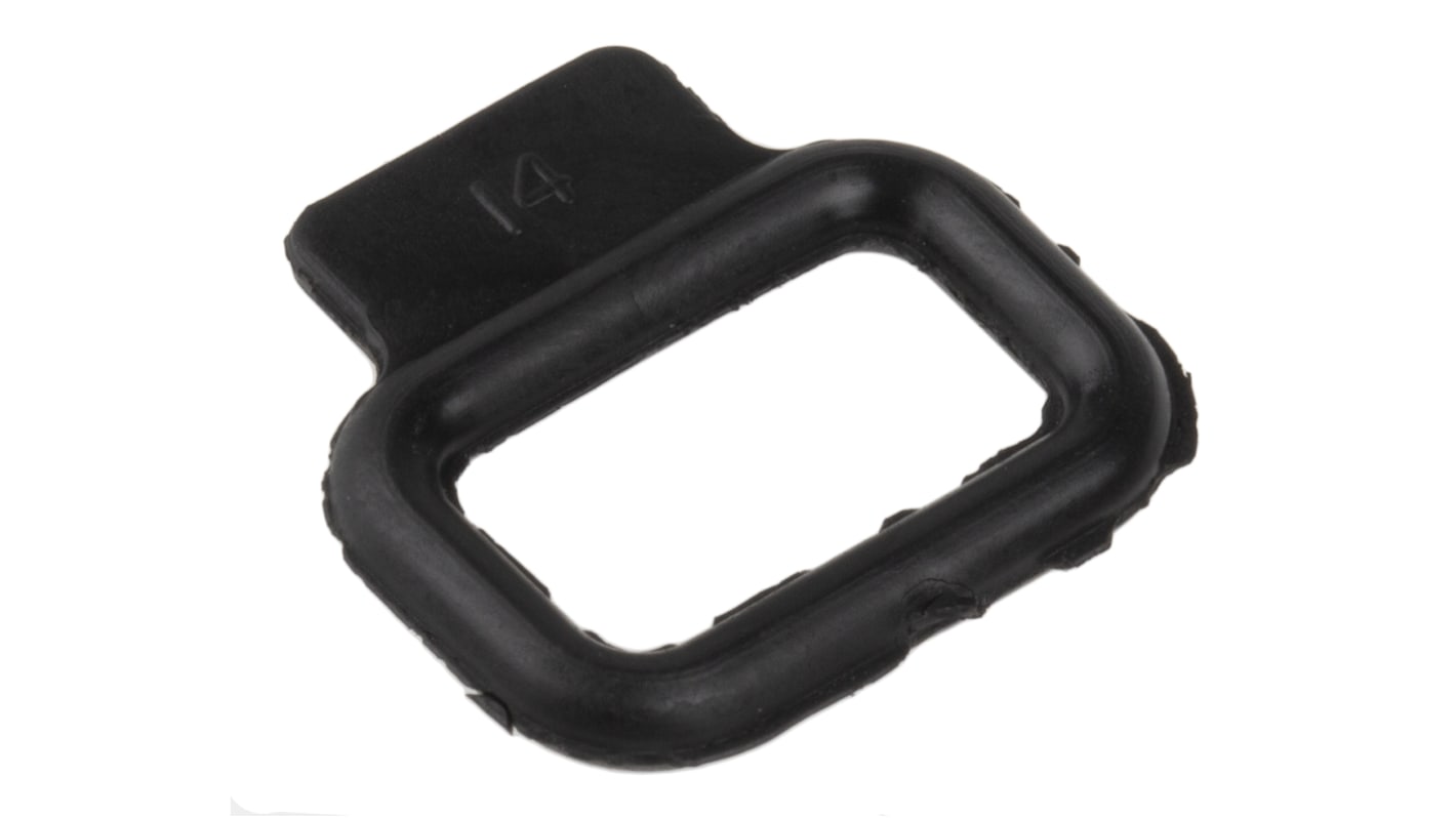 HellermannTyton Black PVC Retaining Clip