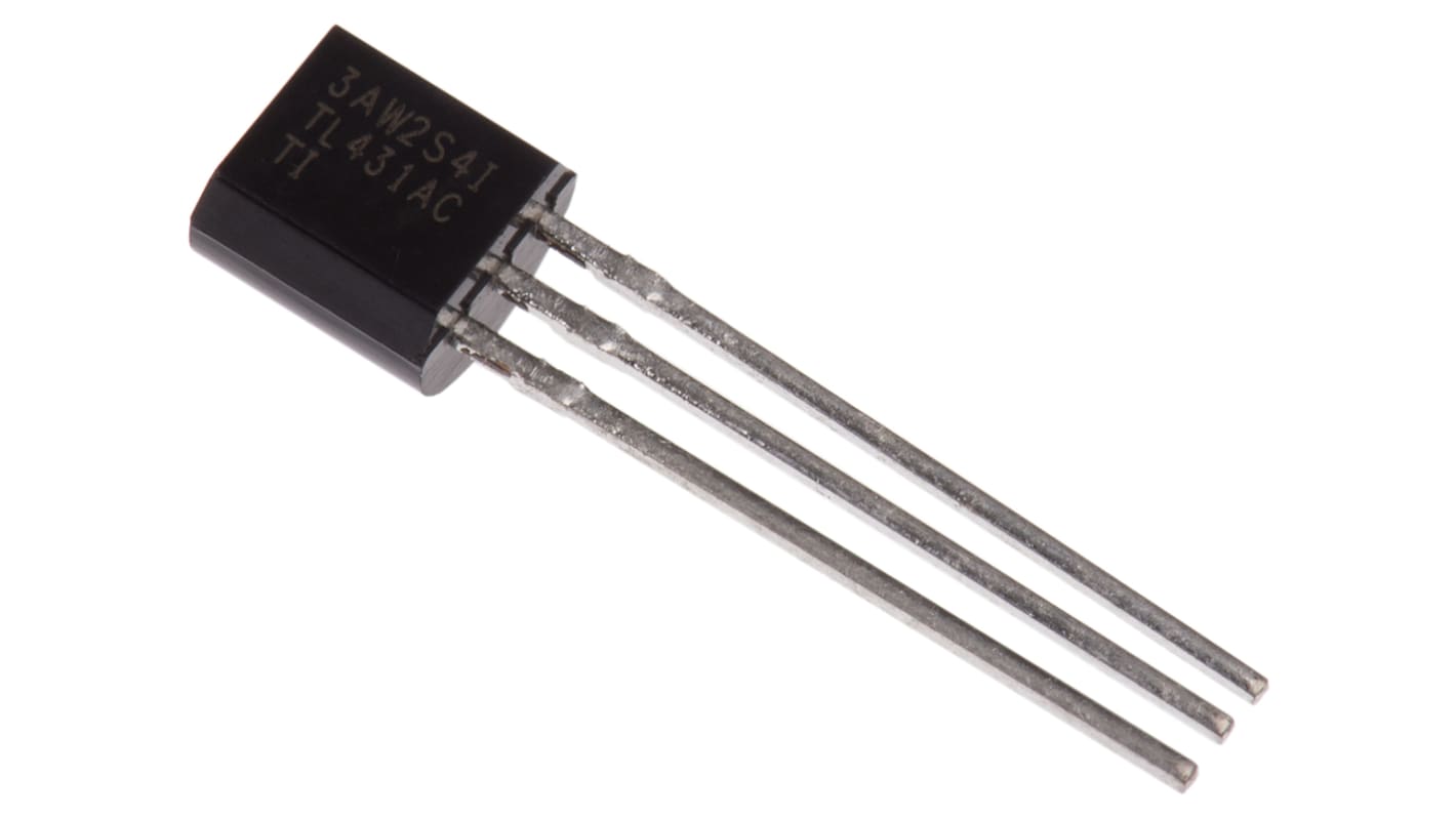 Texas Instruments Spannungsreferenz, 2.5 - 36V TO-92, 37 V max., Einstellbar, 3-Pin, ±1.0 %, Shunt, 100mA