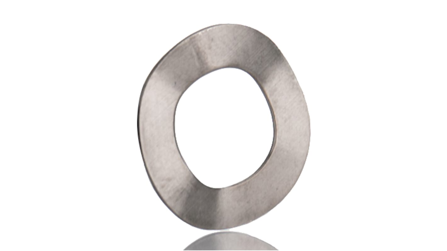 RS PRO A2 304 Stainless Steel Crinkle Locking & Anti-Vibration Washer, M8, BS 4463