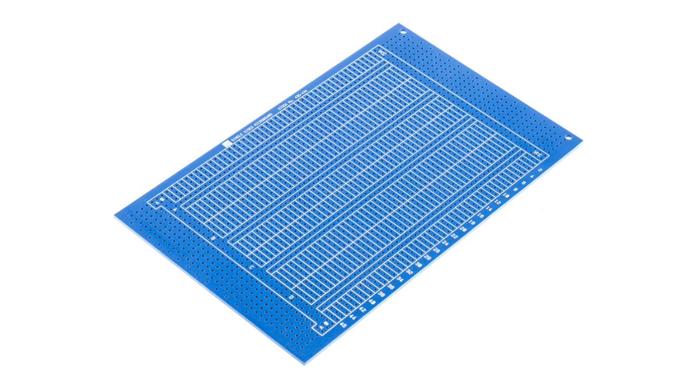 Vero Technologies FR4Europlatine, Epoxid Glasfaser-Laminat 1, 100 x 160 x 1.6mm, PCB-Bohrung 1.02mm, Raster 2,54mm DIN