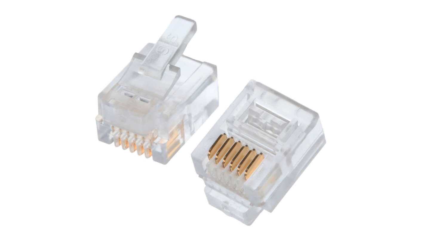 Conector RJ25 Macho Bel-Stewart serie 940-SP, de 6P6C vías