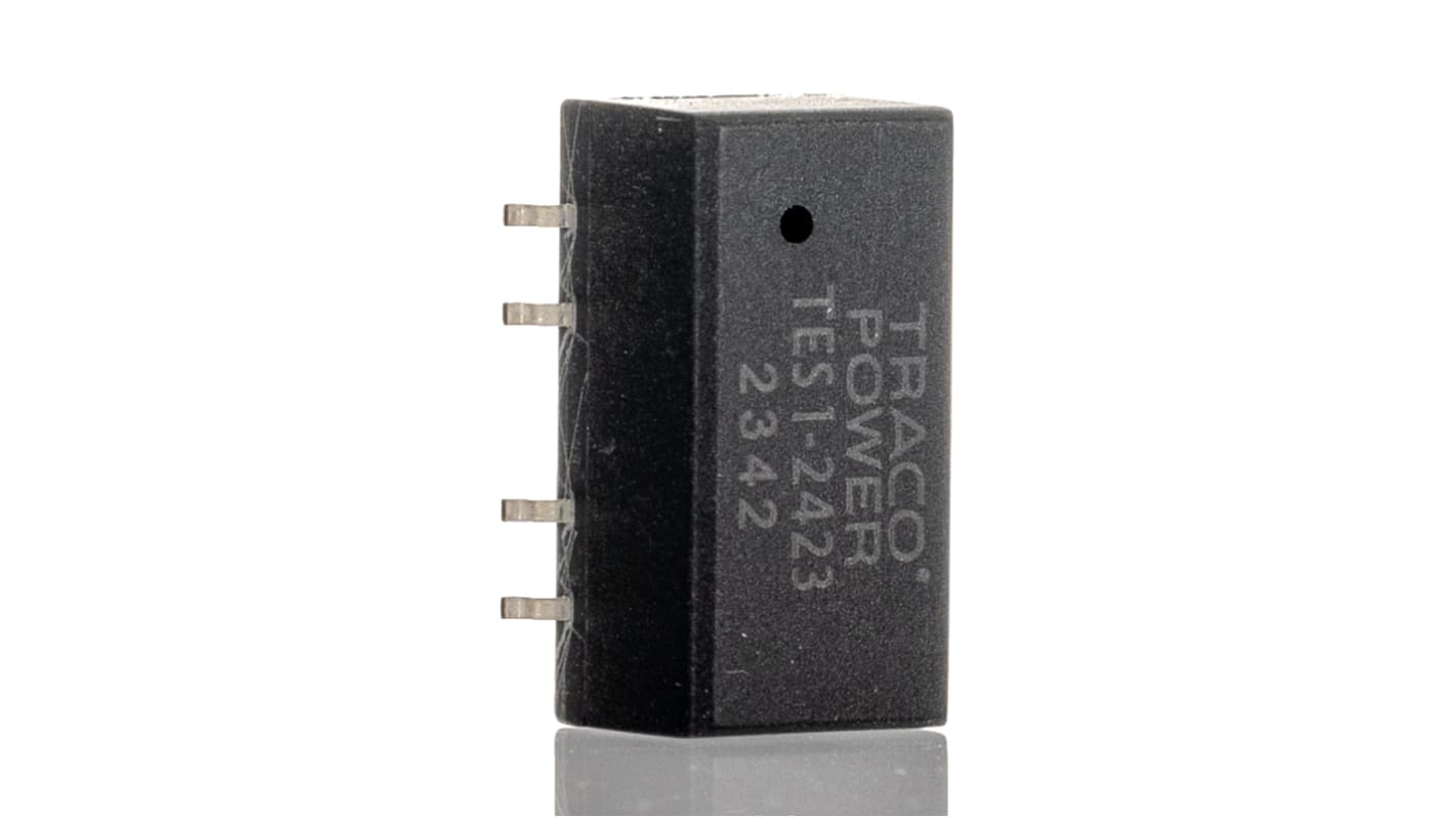 TRACOPOWER TES 1 DC-DC Converter, ±15V dc/ ±35mA Output, 21.6 → 26.4 V dc Input, 1W, Surface Mount, +85°C Max