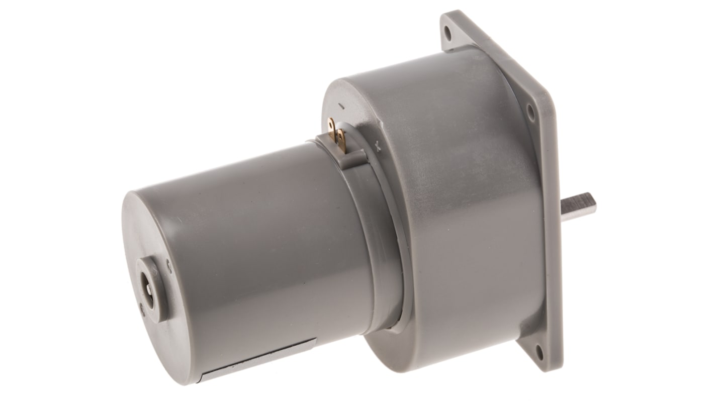 Philips Geared DC Geared Motor, 5 W, 12 V dc, 30 Ncm, 60 rpm, 4mm Shaft Diameter