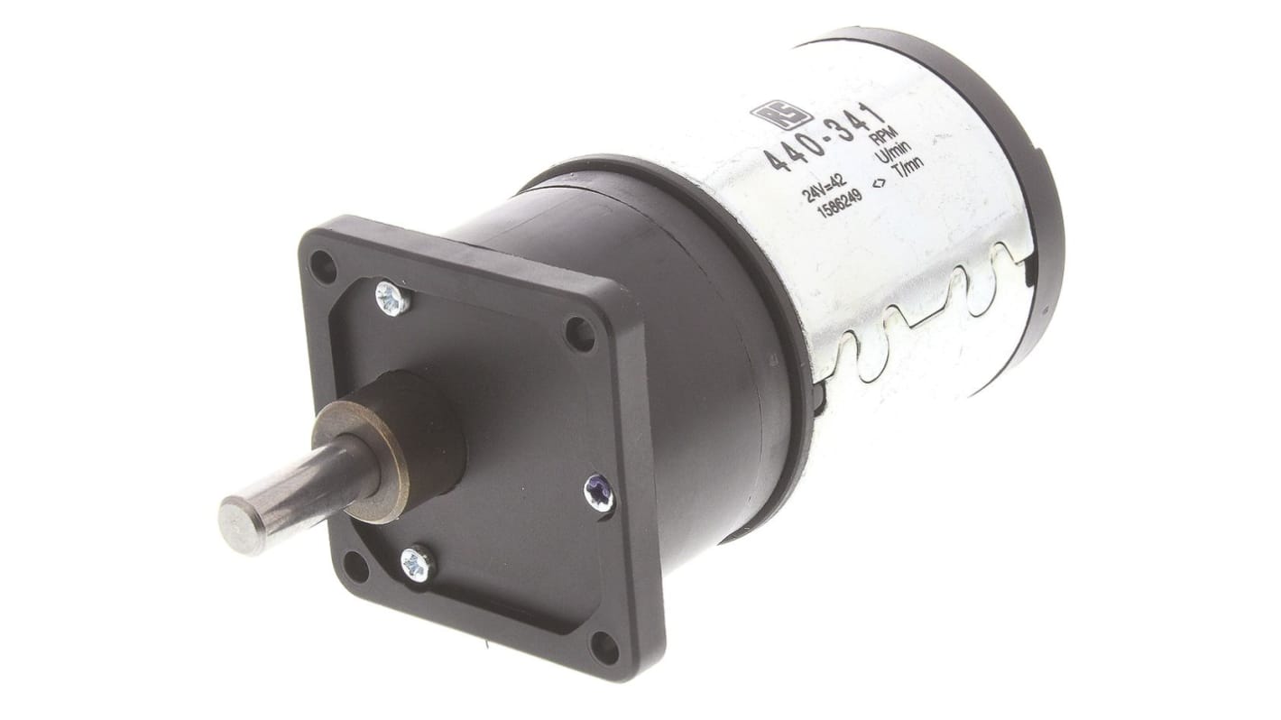 RS PRO, 24 V dc, 60 Ncm, Brushed DC Geared Motor, Output Speed 42 rpm