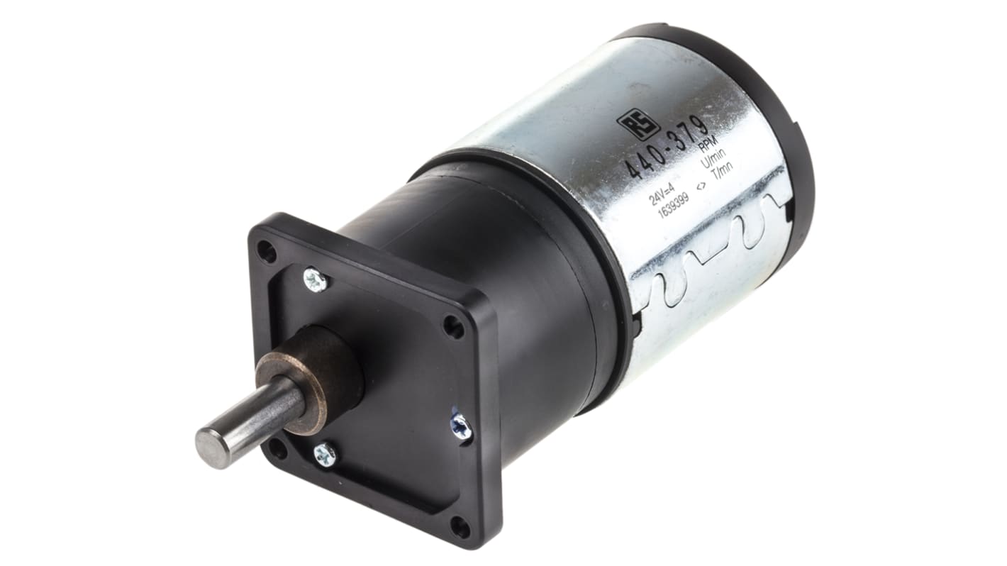RS PRO, 24 V dc, 60 Ncm, Brushed DC Geared Motor, Output Speed 4 rpm