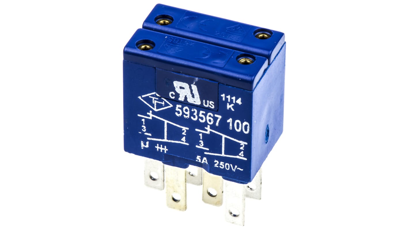 Saia-Burgess for Use with Rectangular Momentary Pushbutton 4178545, 2 NO/2 NC