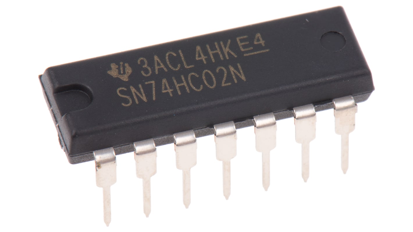Texas Instruments ロジックゲート, NOR, スルーホール, 2-入力, PDIP