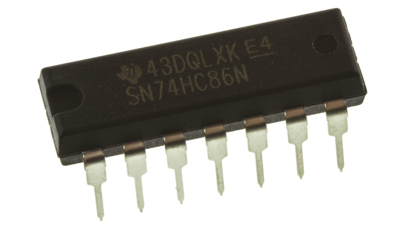 Texas Instruments ロジックゲート, XOR, スルーホール, 2-入力, PDIP