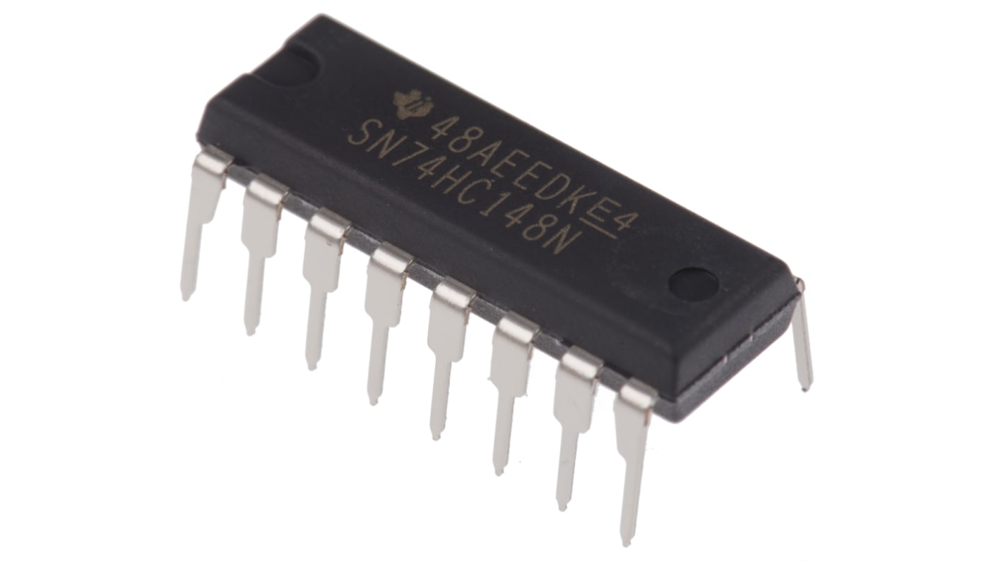 Texas Instruments SN74HC148N, Encoder 8, 16-Pin PDIP