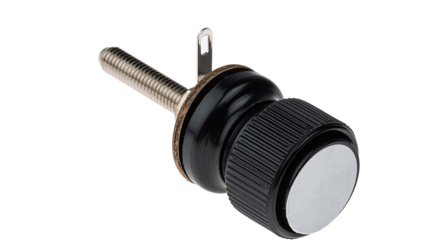 RS PRO Black Terminal Post, 3kV, 30A, M6 Thread