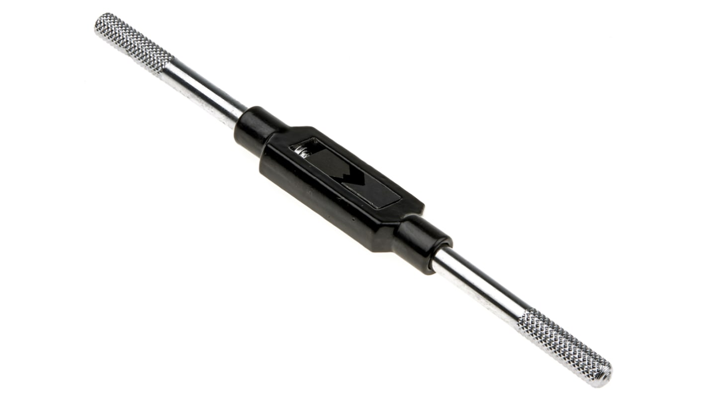 RS PRO Adjustable Tap Wrench Tap Wrench Steel BA14 → 0BA, 1/4 → 1/2 in BSW, M1.4 → M12, 1/4