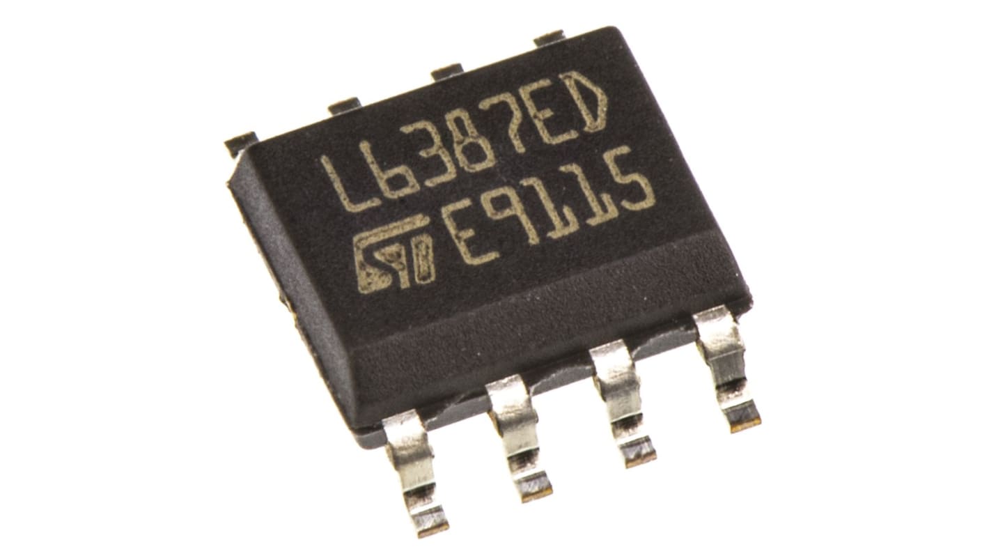 STMicroelectronics L6387ED, MOSFET gate-driver, CMOS, TTL, 0,65 A, 17V, 8 Ben, SOIC