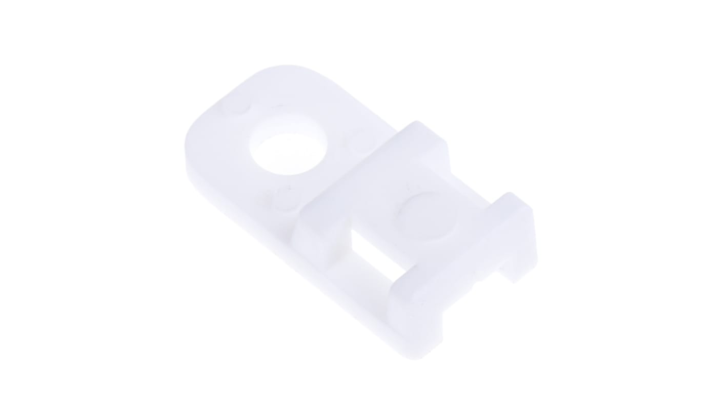 HellermannTyton Natural Cable Tie Mount 10.2 mm x 20.4mm, 4.6mm Max. Cable Tie Width