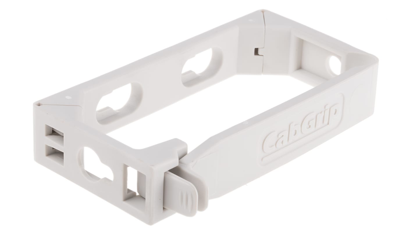 RS PRO Nylon Cable Tidy for Use with 19-Inch Panel Mount, 800 mm Wide Cable Channel, 122 x 62 x 22mm